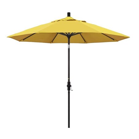 California Umbrella California Umbrella GSCU908117-F25 9 ft. Aluminum Market Umbrella Collar Tilt - Bronze-Olefin-Lemon GSCU908117-F25
